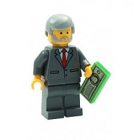 Lego Businessman with money