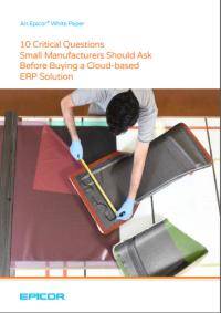 Critical questions small manufacturers should ask