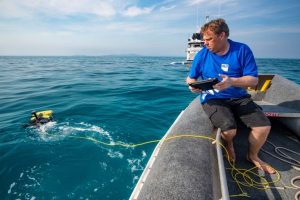 Matt Dunbabin QUT programs LarvalBot_credit Great Barrier Reef Foundation